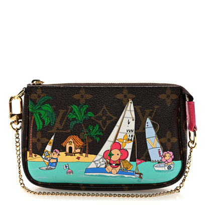 Louis Vuitton Monogram 2023 Christmas Animation Sailing Pochette Accessories Dragon Fruit Pink 1 of 10