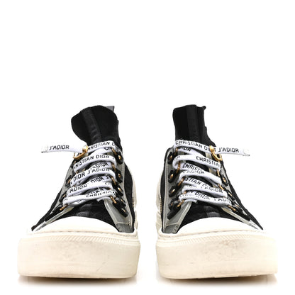 Christian Dior Technical Knit Cannage Womens Walk'N'Dior High Top Sneakers 39 Black 3 of 8