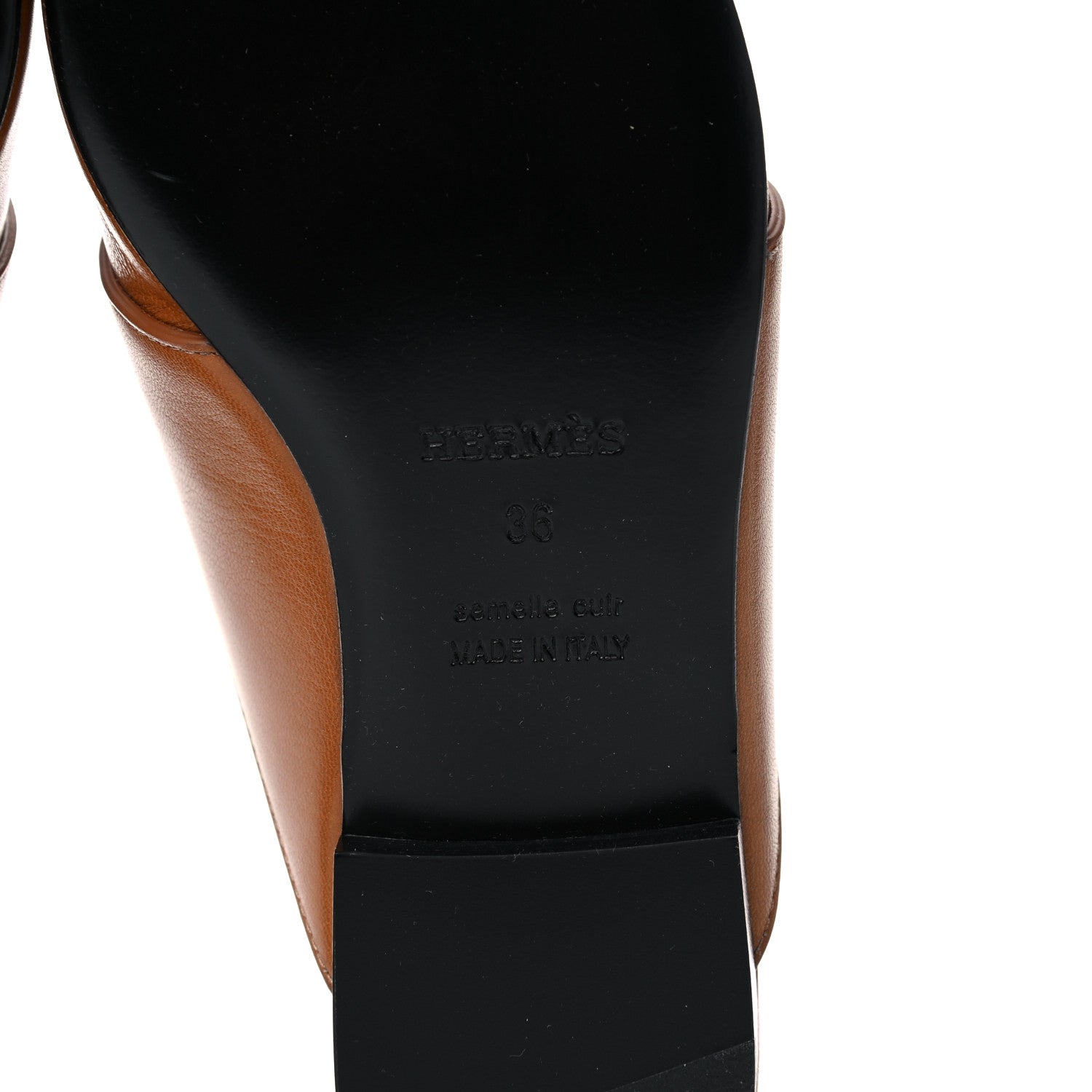 Hermes Goatskin Womens Catena Mules 36 Beige Dore 6 of 10