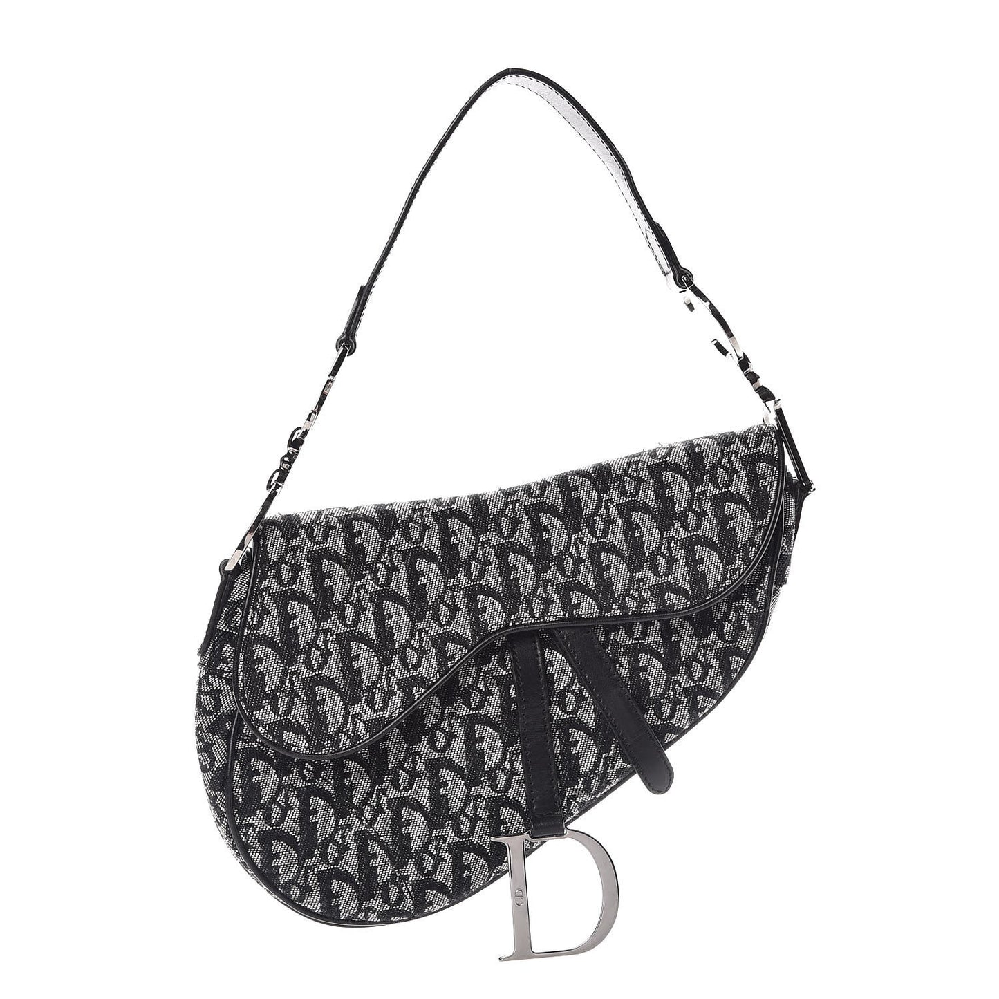 Monogram Saddle Bag Black