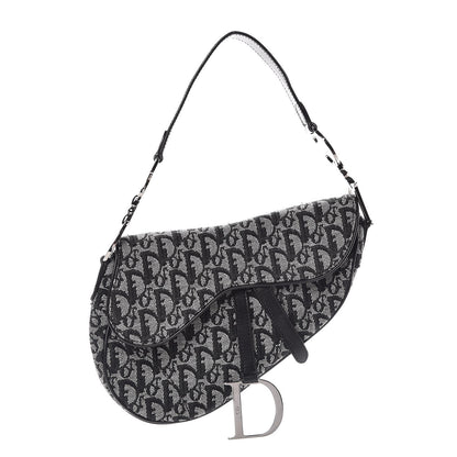 Christian Dior Monogram Saddle Bag Black 1 of 7