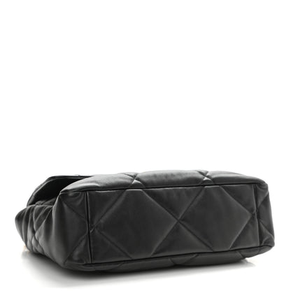 Chanel Lambskin Quilted Large Chanel 19 Flap Black 4 of 8