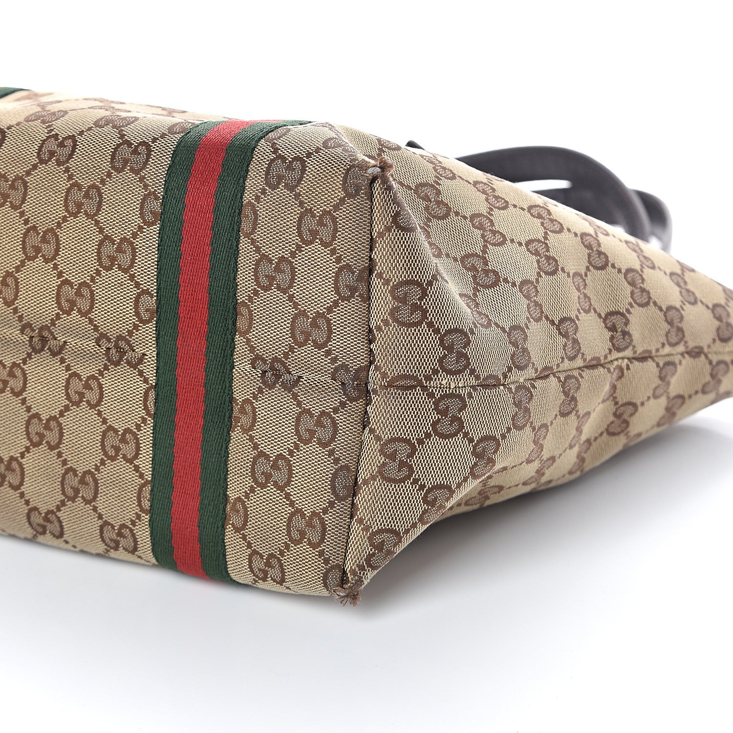 Gucci Monogram Medium Jolicoeur Tote Dark Brown 9 of 13