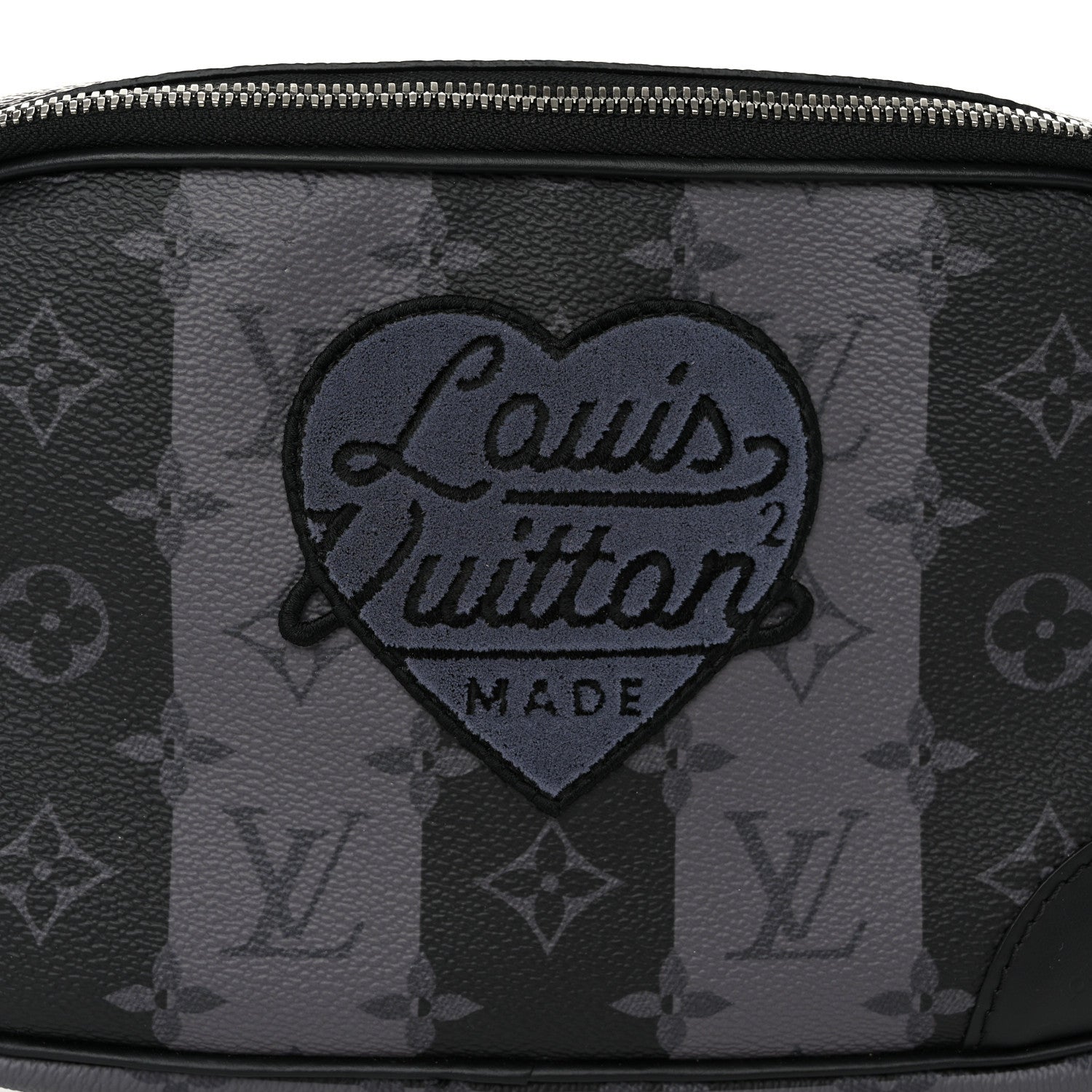 Louis Vuitton X NIGO Monogram Eclipse Stripes LV Heart Modular Sling Bag 7 of 9