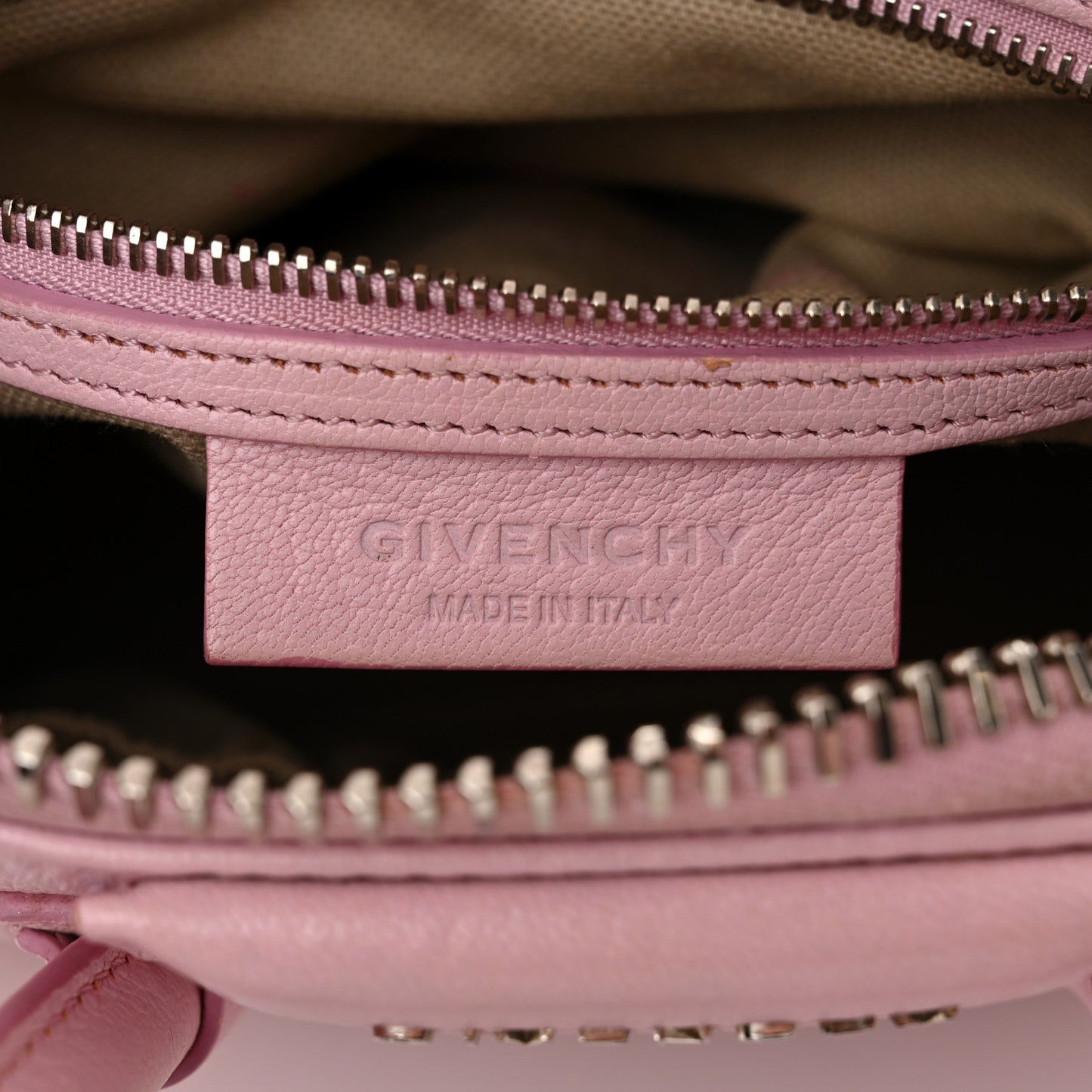 Sugar Goatskin Mini Antigona Pink