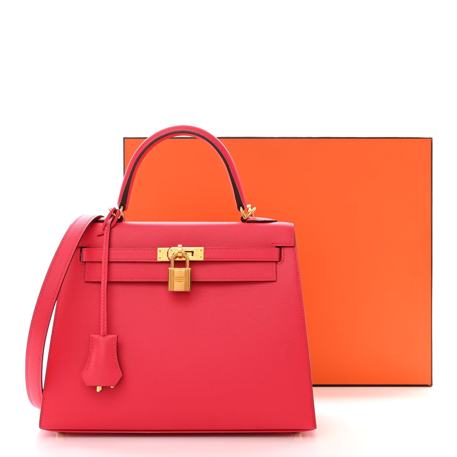 Hermes Epsom Kelly Sellier 25 Rose Extreme 11 of 11