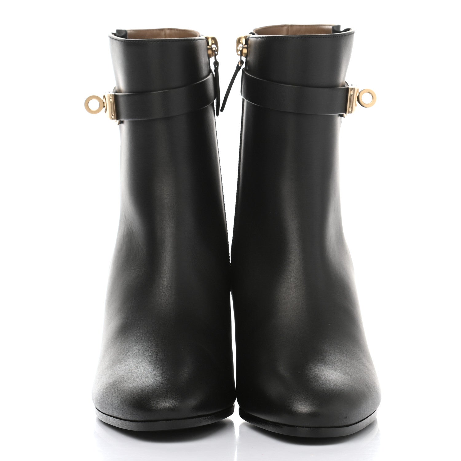Hermes Calfskin Saint Germain Ankle Boots 37 Black 2 of 9