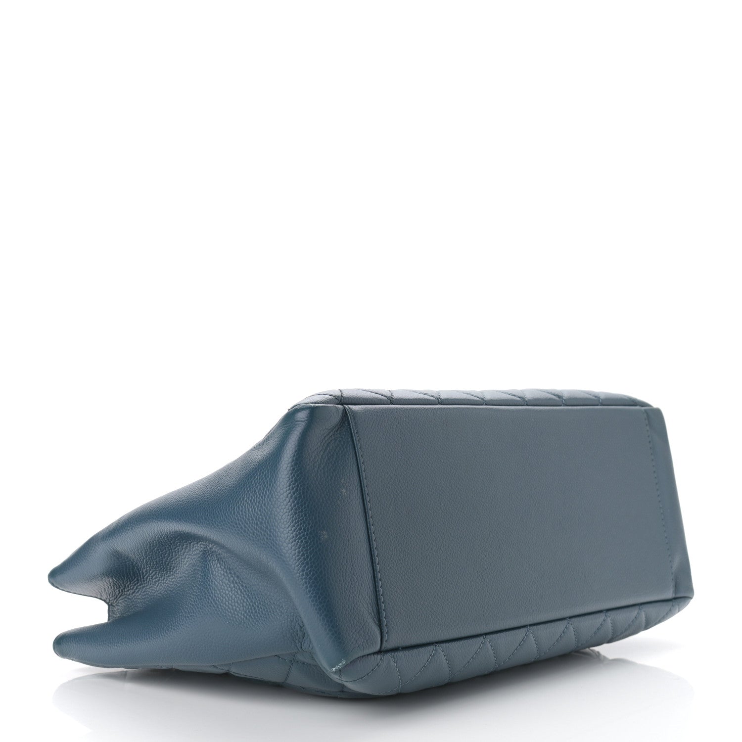 Chanel Caviar Quilted Grand Shopping Tote GST Dark Navy Blue 3 of 12