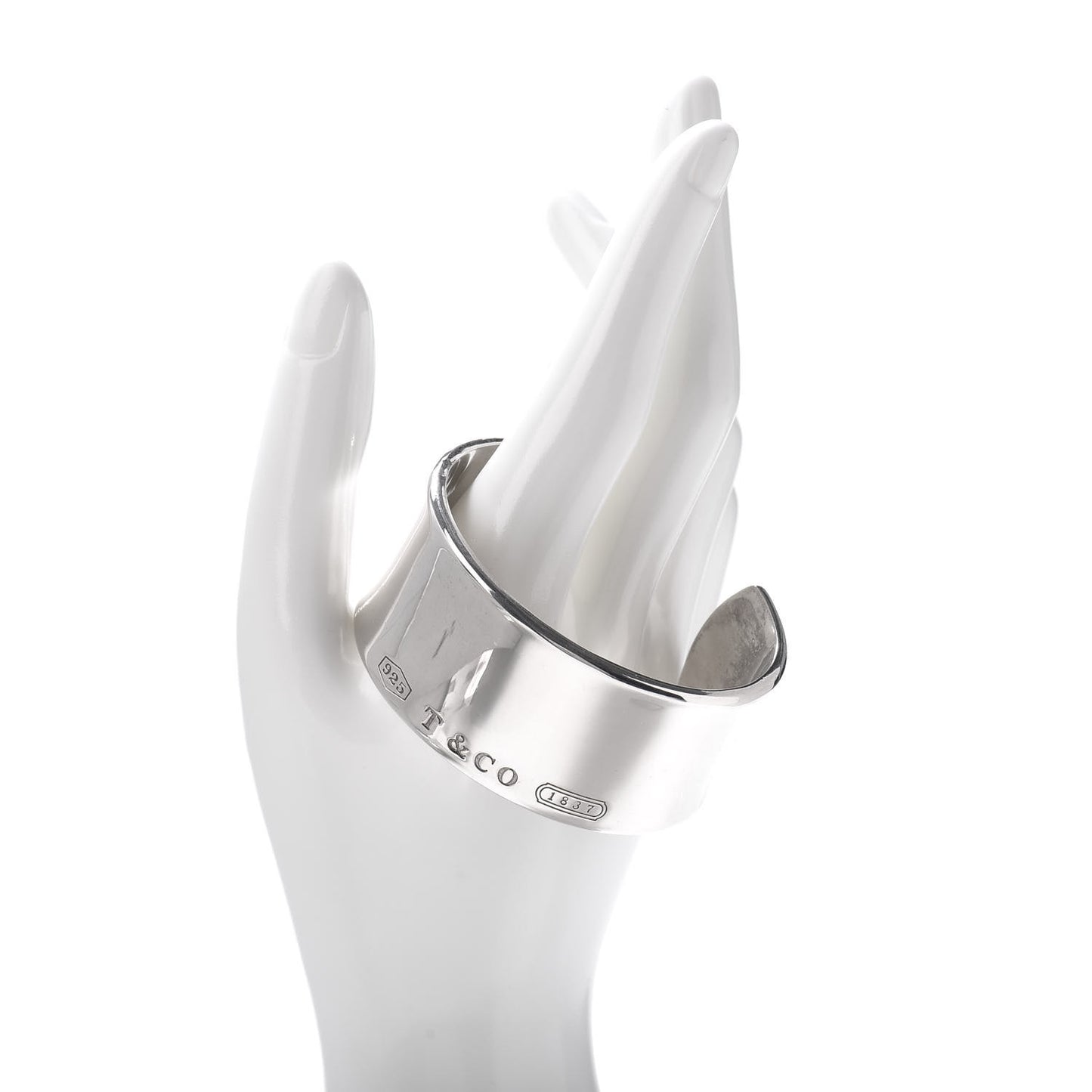 Sterling Silver Wide 1837 Cuff Bracelet
