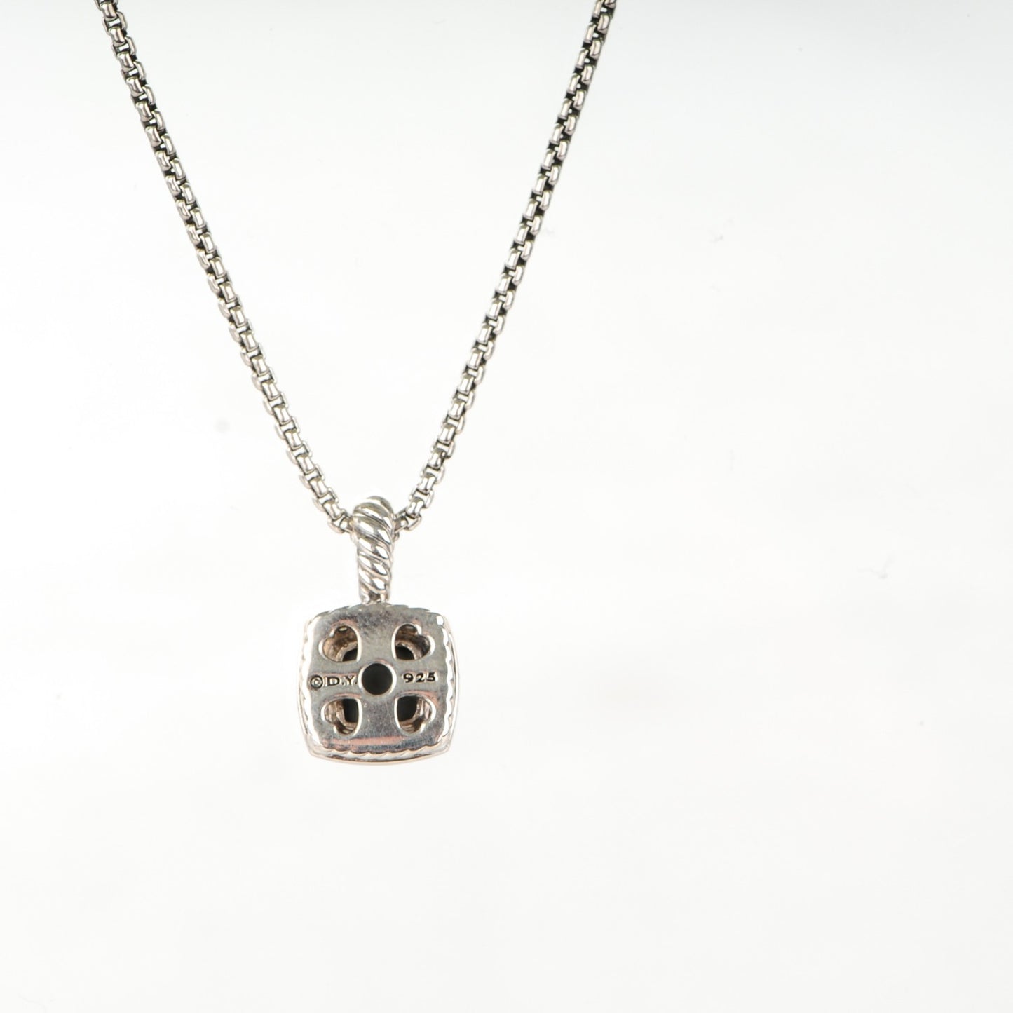 Sterling Silver Black Orchid Diamond 7mm Petite Albion Necklace