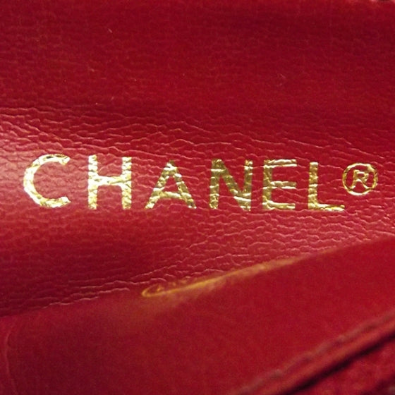 Lambskin Quilted Shoulder Bag Red GHW