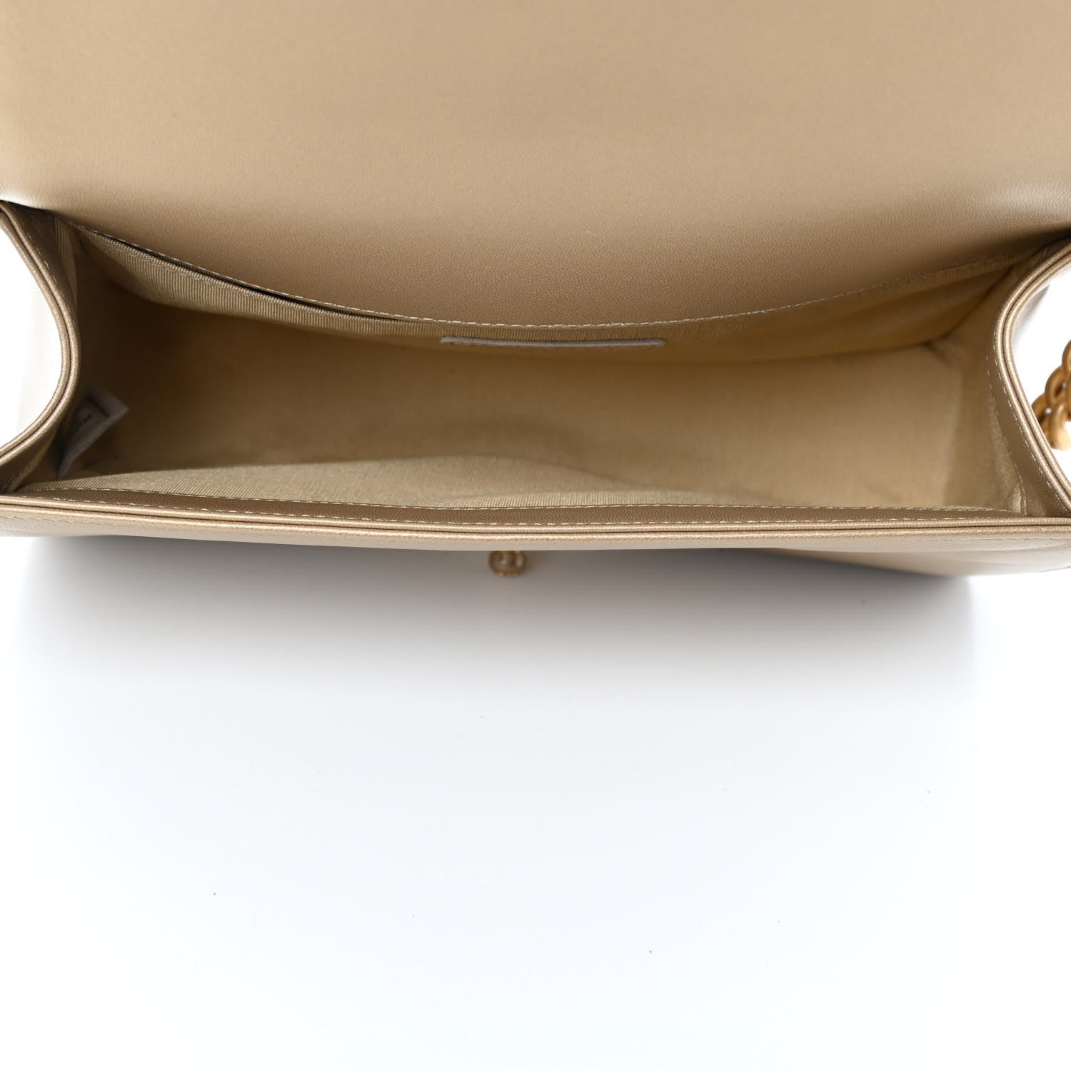 Chanel Metallic Lambskin Medium Scaled Boy Flap Gold 4 of 4