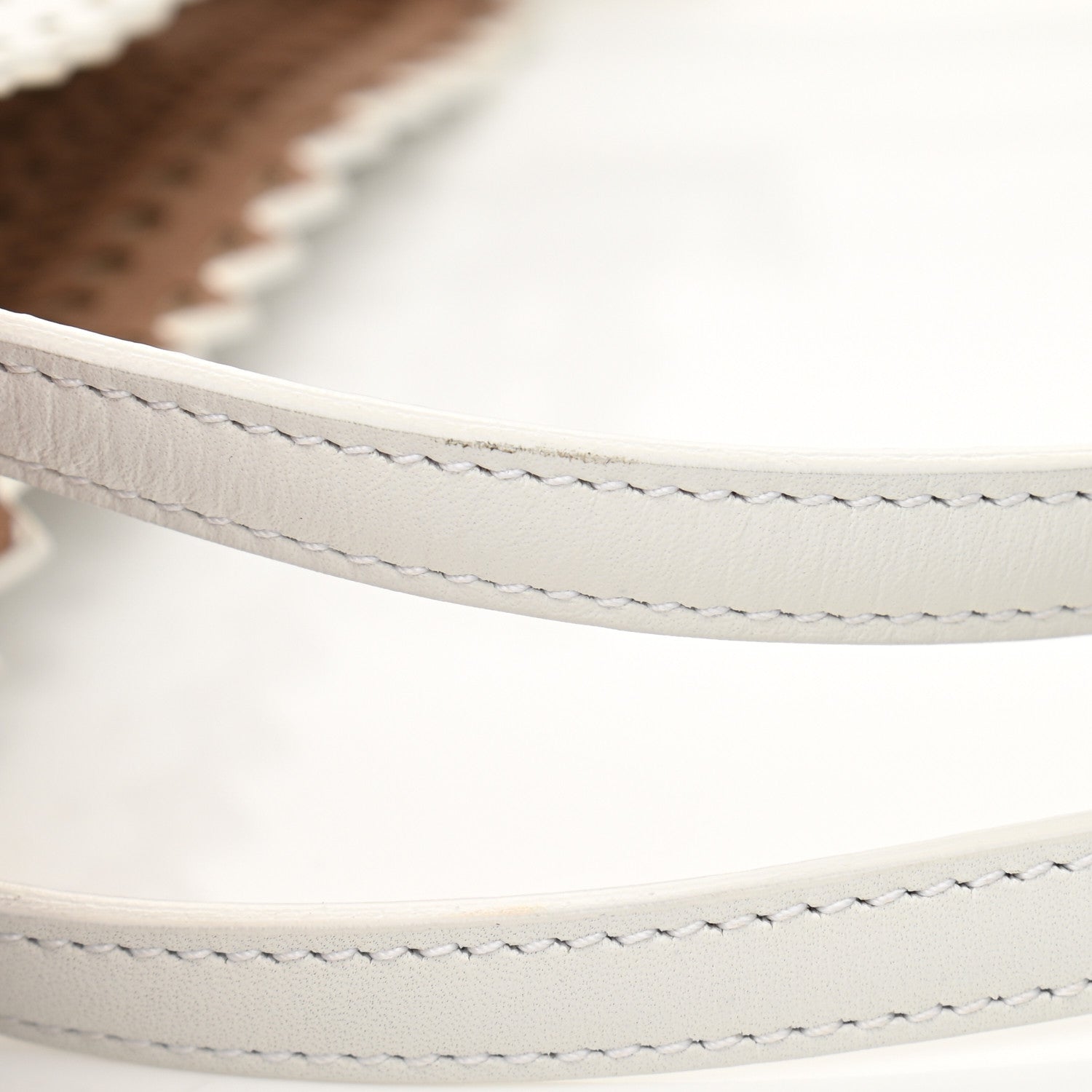 Alaia Calfskin Laser Cut Mina Vienne Tote White 12 of 12