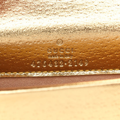 Gucci Metallic Calfskin Super Mini Dionysus Shoulder Bag Gold 6 of 8