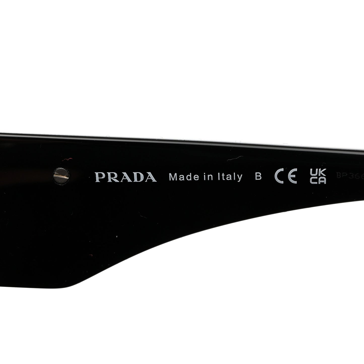 Acetate Oval Symbole Sunglasses SPR 20Z Black