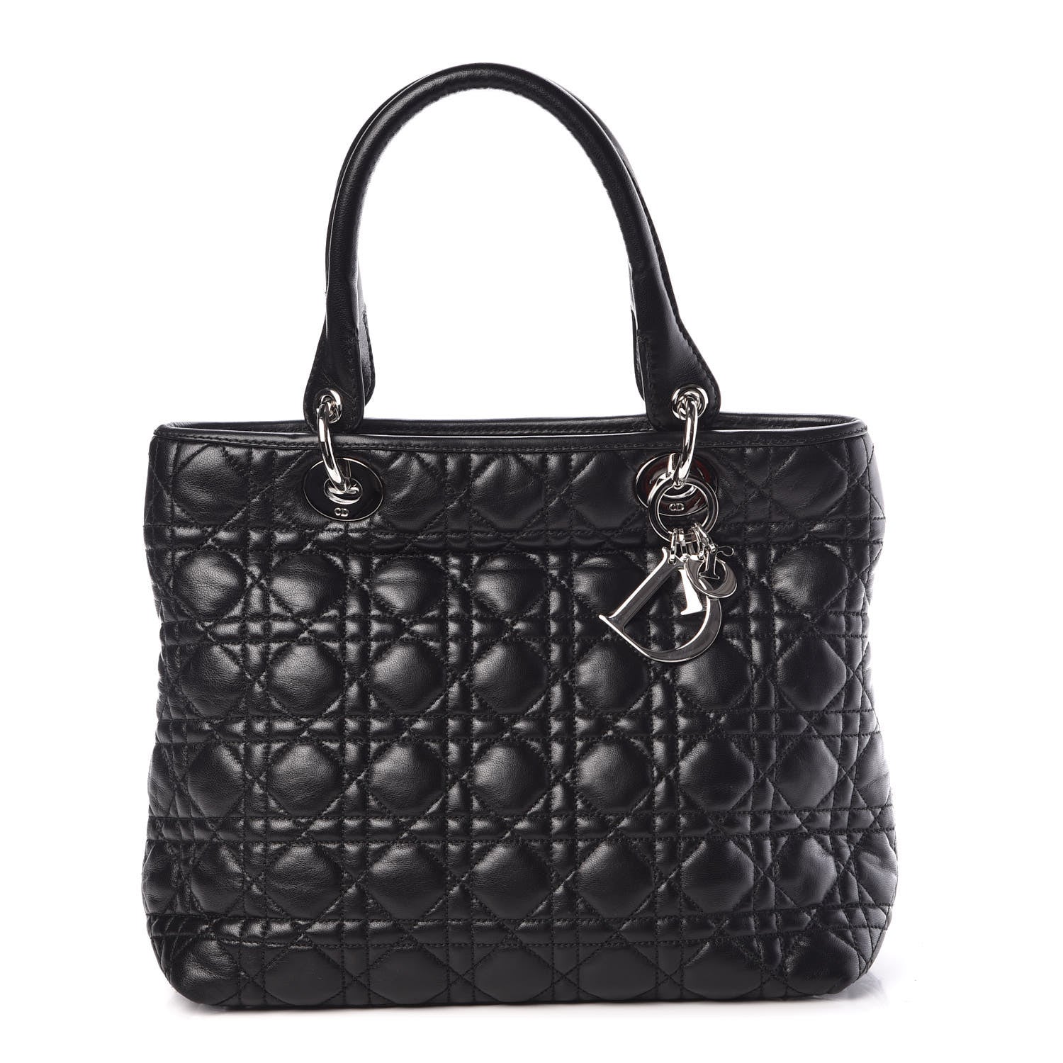 Christian Dior Lambskin Cannage Medium Soft Lady Dior Black 1 of 11