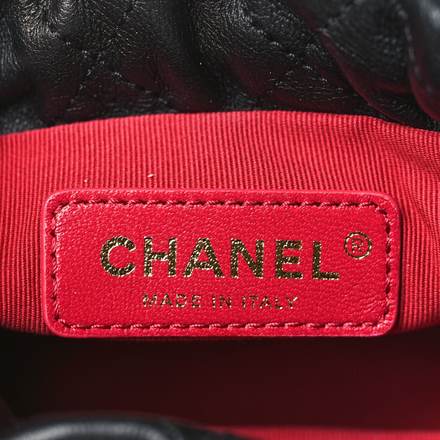 Chanel Calfskin Quilted Pearl Mini About Pearls Drawstring Bucket Bag Black 6 of 9