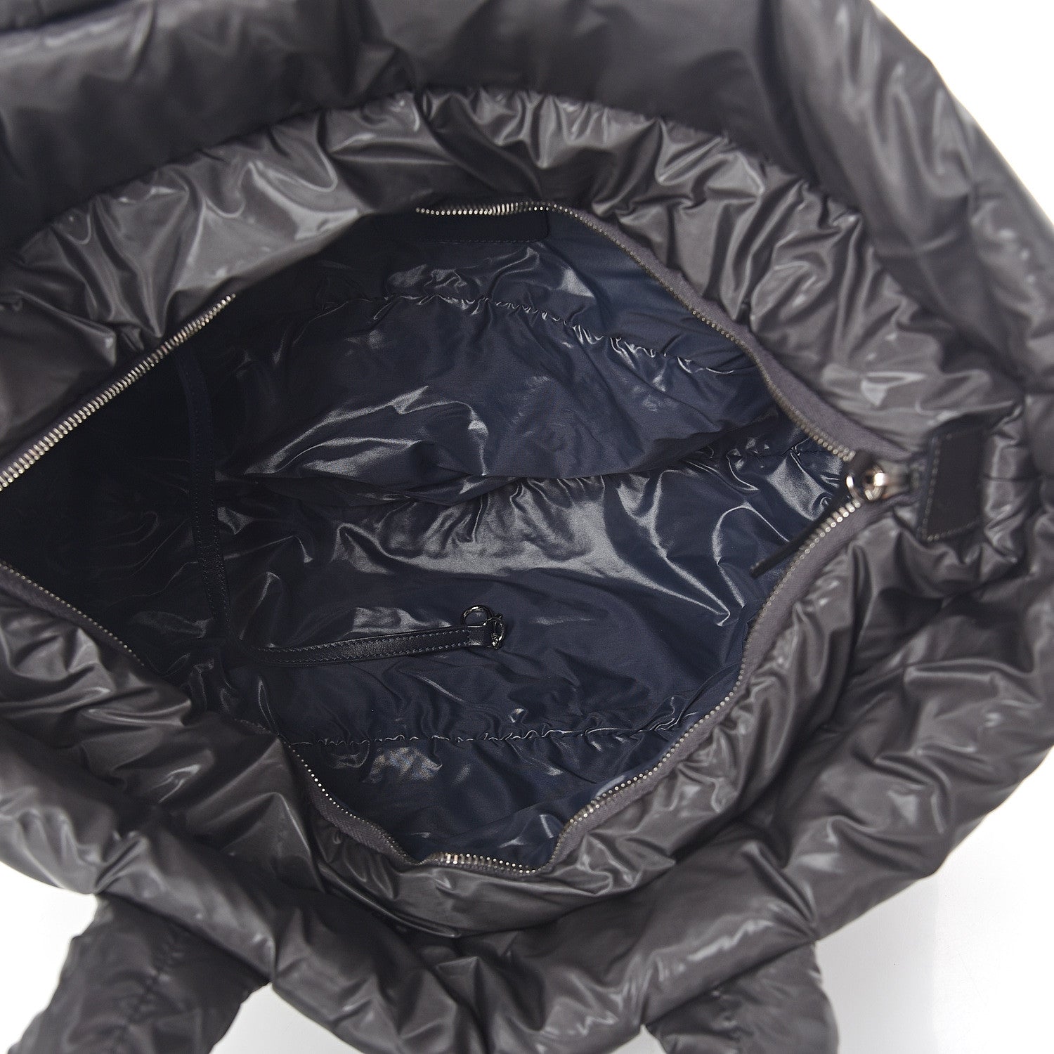Chanel Nylon Quilted Large Coco Cocoon Tote Grey 4 of 8