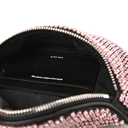 Alexander Wang Rhinestone Mesh Mini Attica Belt Bag Prism Pink 5 of 10