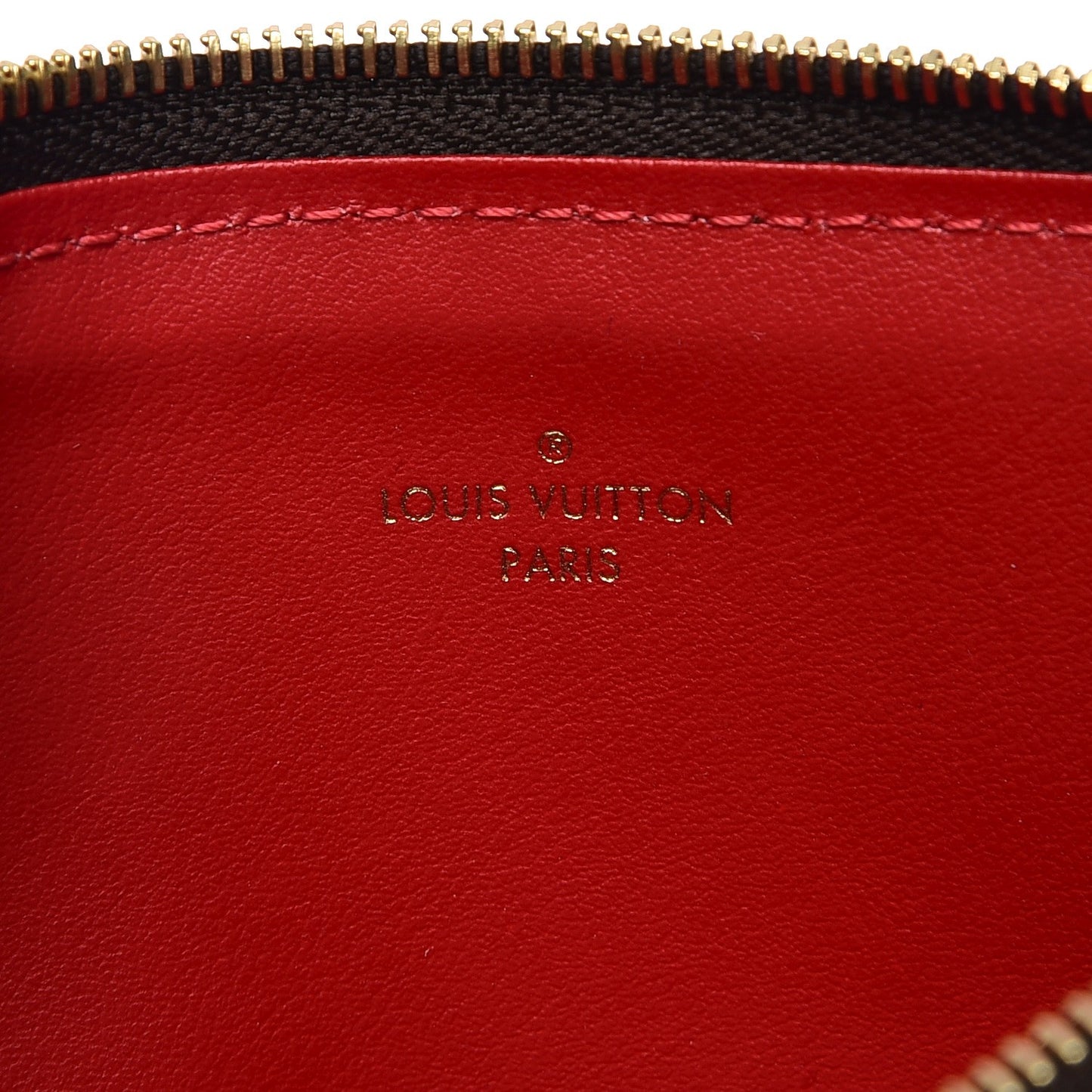Damier Ebene Felicie Chain Wallet Zippered Insert