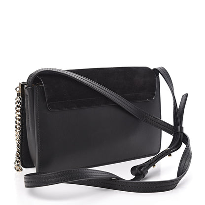 Chloe Suede Calfskin Small Faye Shoulder Bag Black 3 of 10