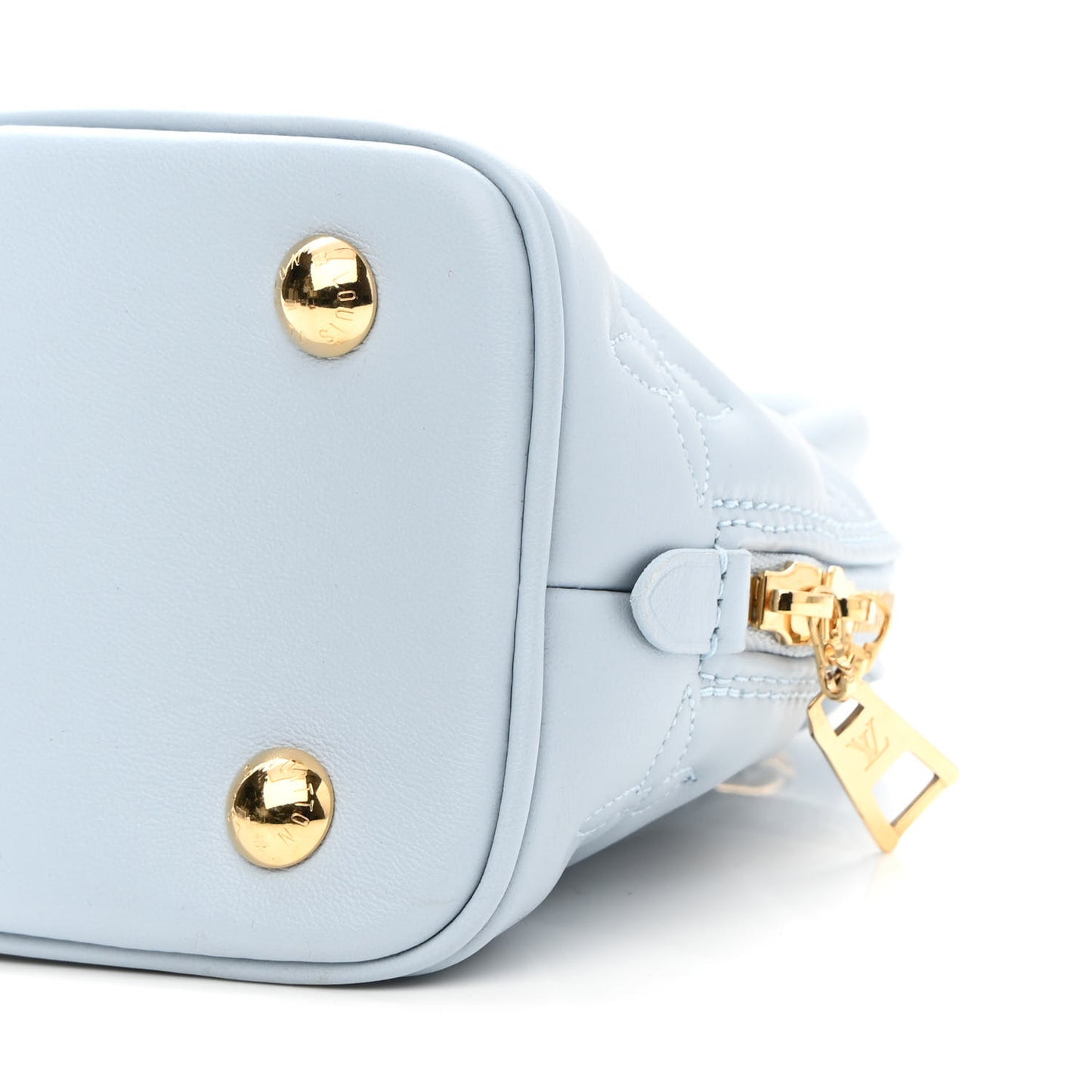 Calfskin Bubblegram Alma BB Ice Blue