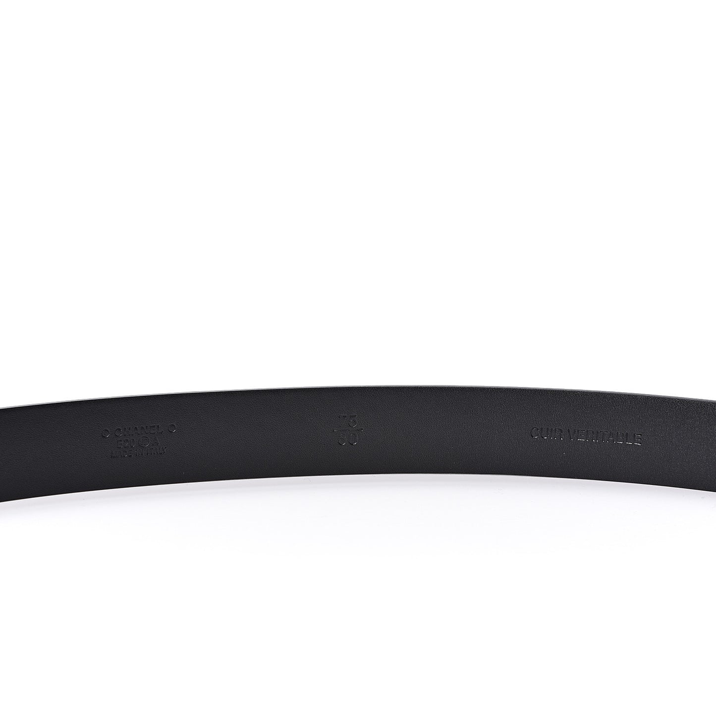 Calfskin Paris CC Belt 75 30 Black