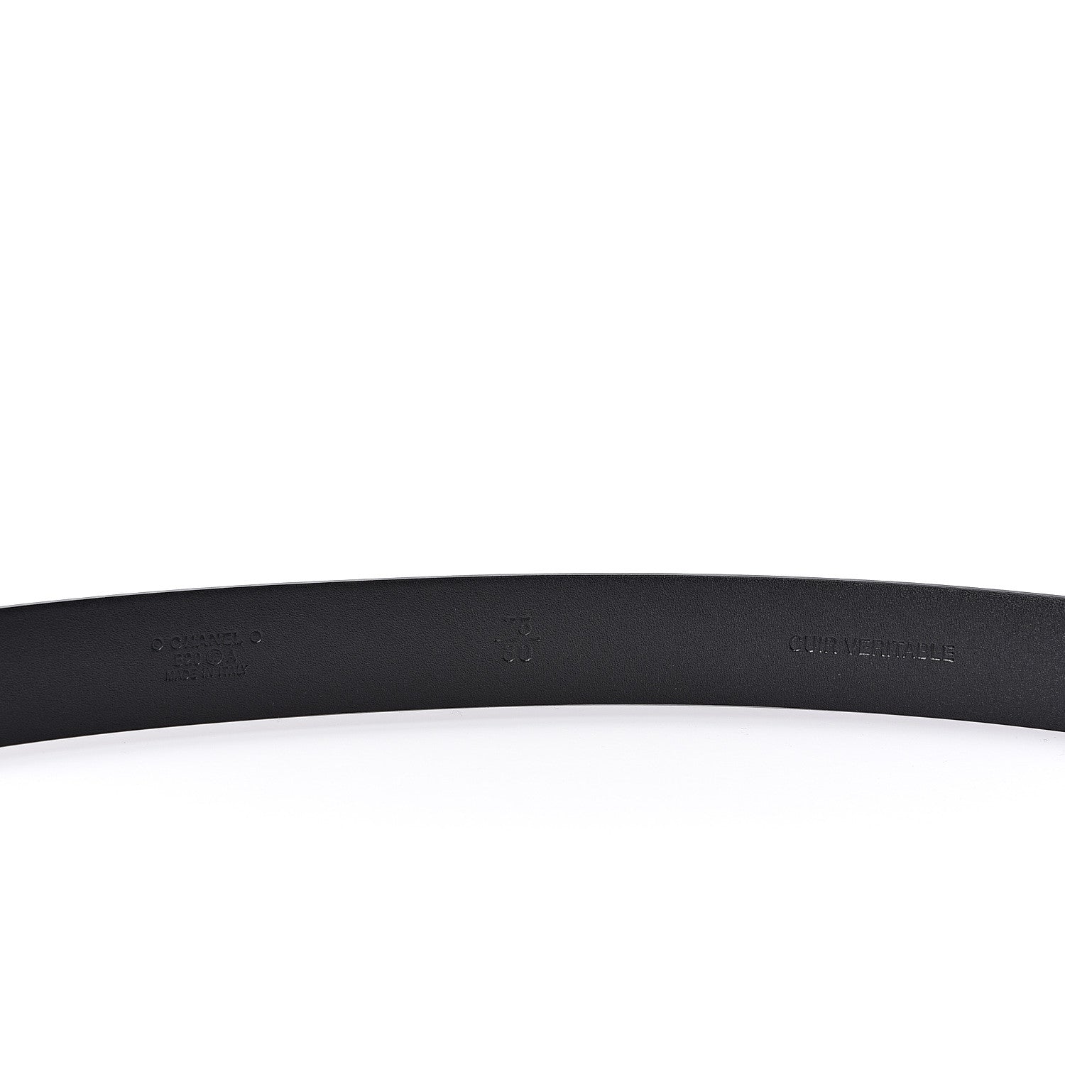 Chanel Calfskin Paris CC Belt 75 30 Black 3 of 4