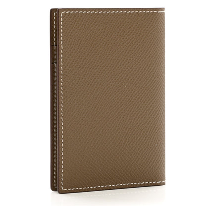 Hermes Epsom MC2 Euclide Card Holder Case Etoupe 3 of 6