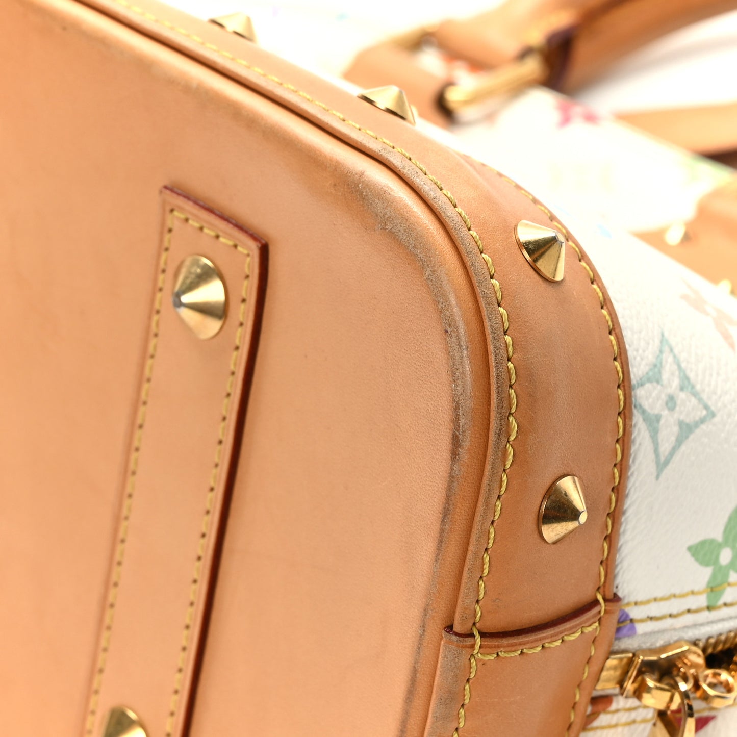 Monogram Multicolor Alma PM White