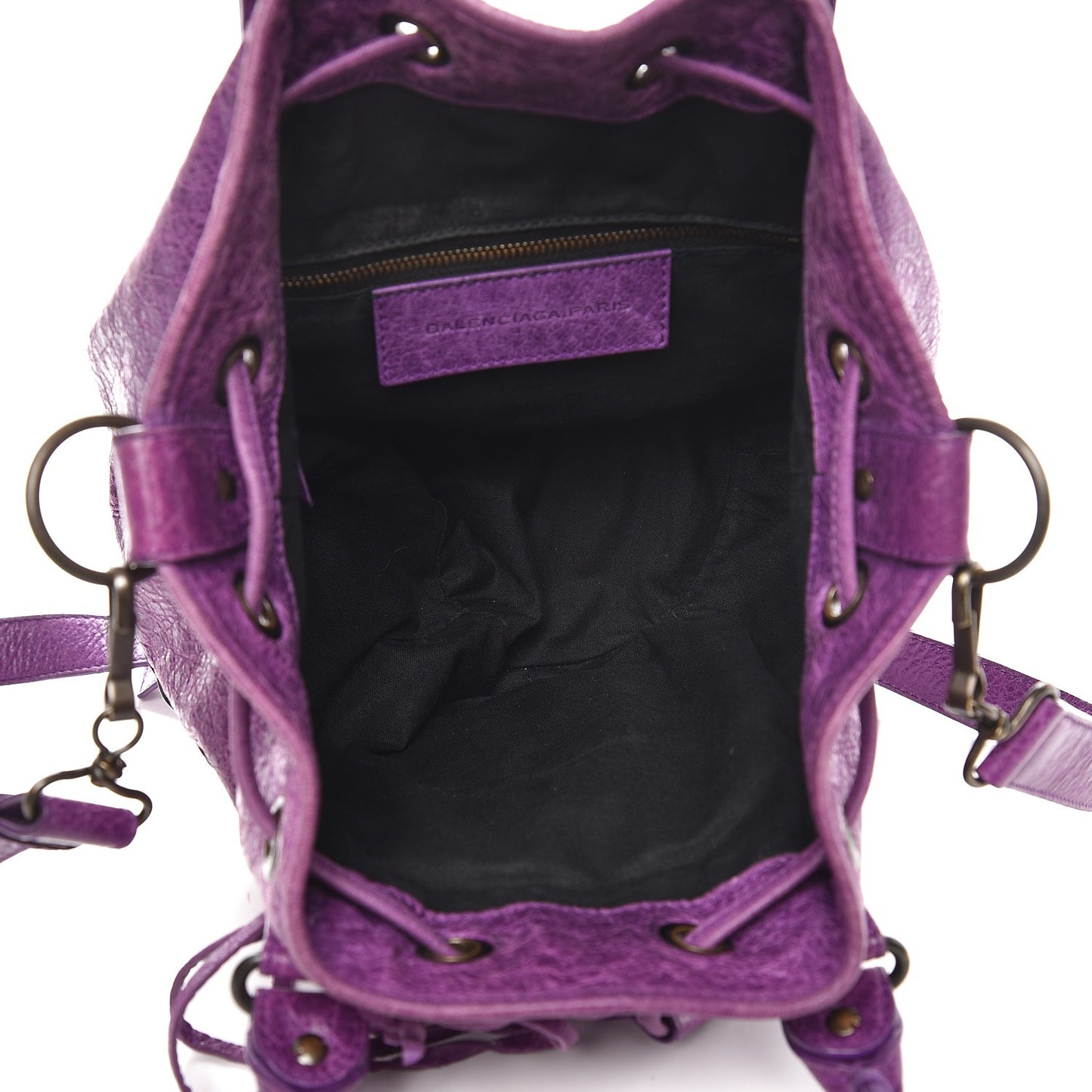 Agneau Classic Hardware Mini Pompon Ultraviolet