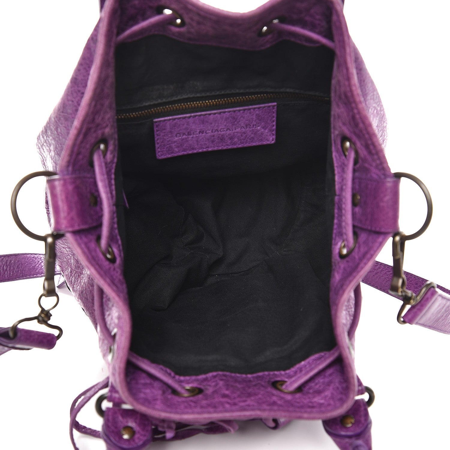 Balenciaga Agneau Classic Hardware Mini Pompon Ultraviolet 5 of 8