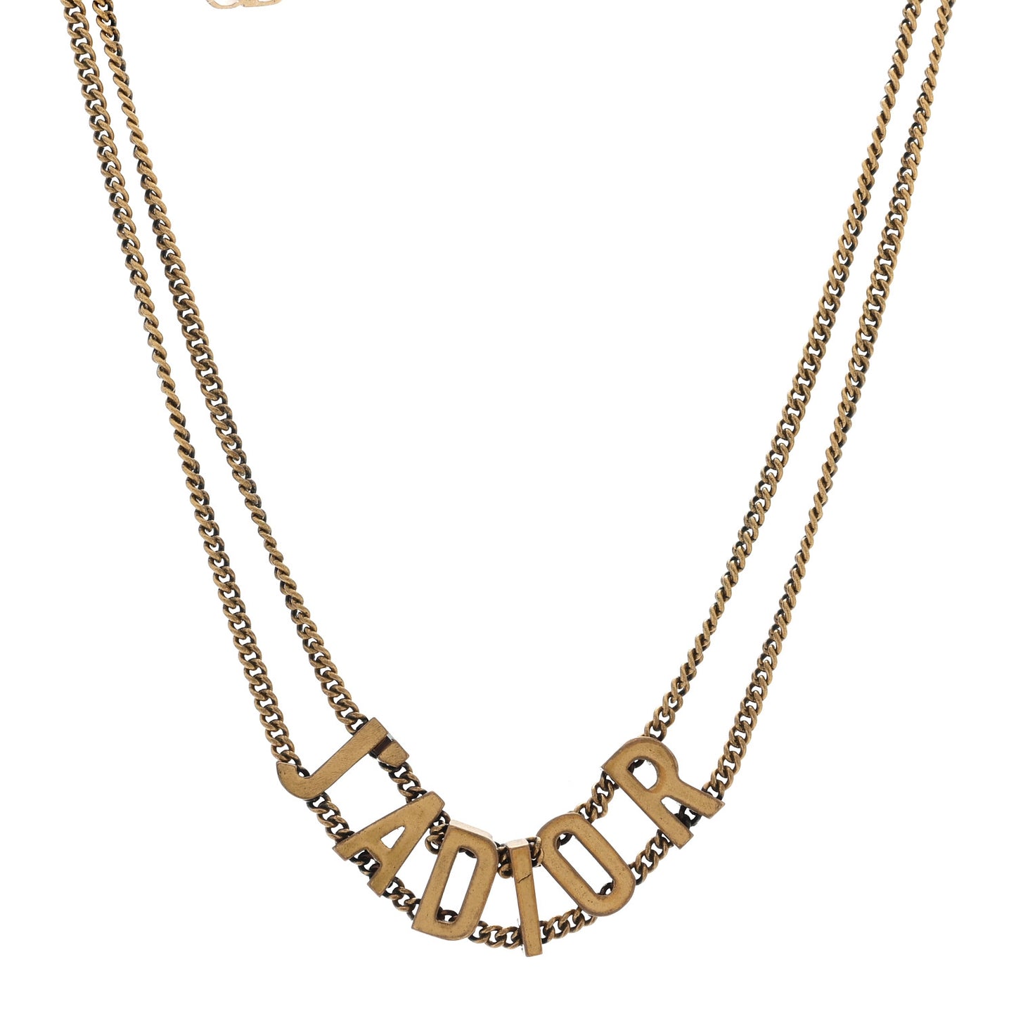 Metal J'Adior Choker Necklace Aged Gold