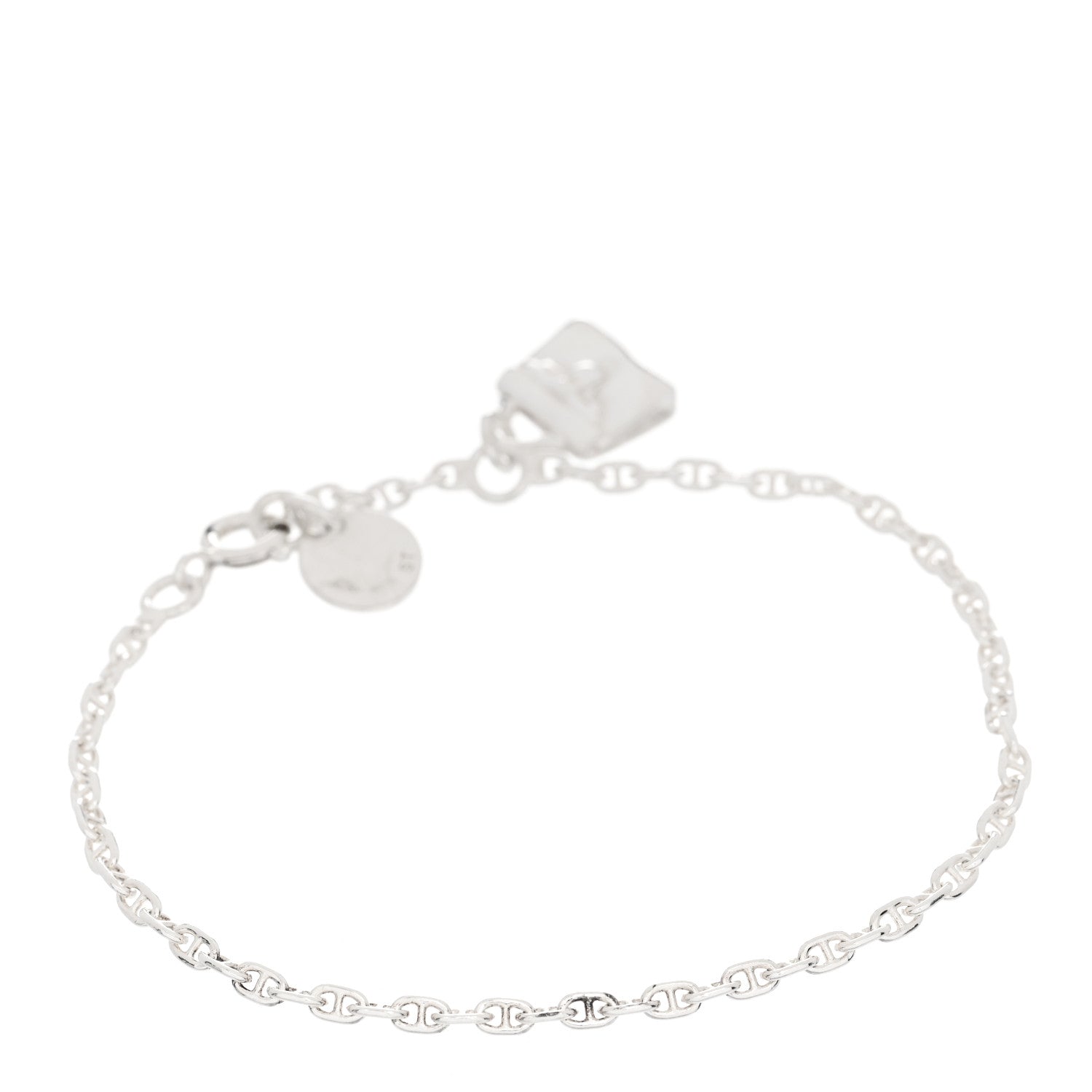 Hermes Sterling Silver Kelly Charm Bracelet ST 2 of 4