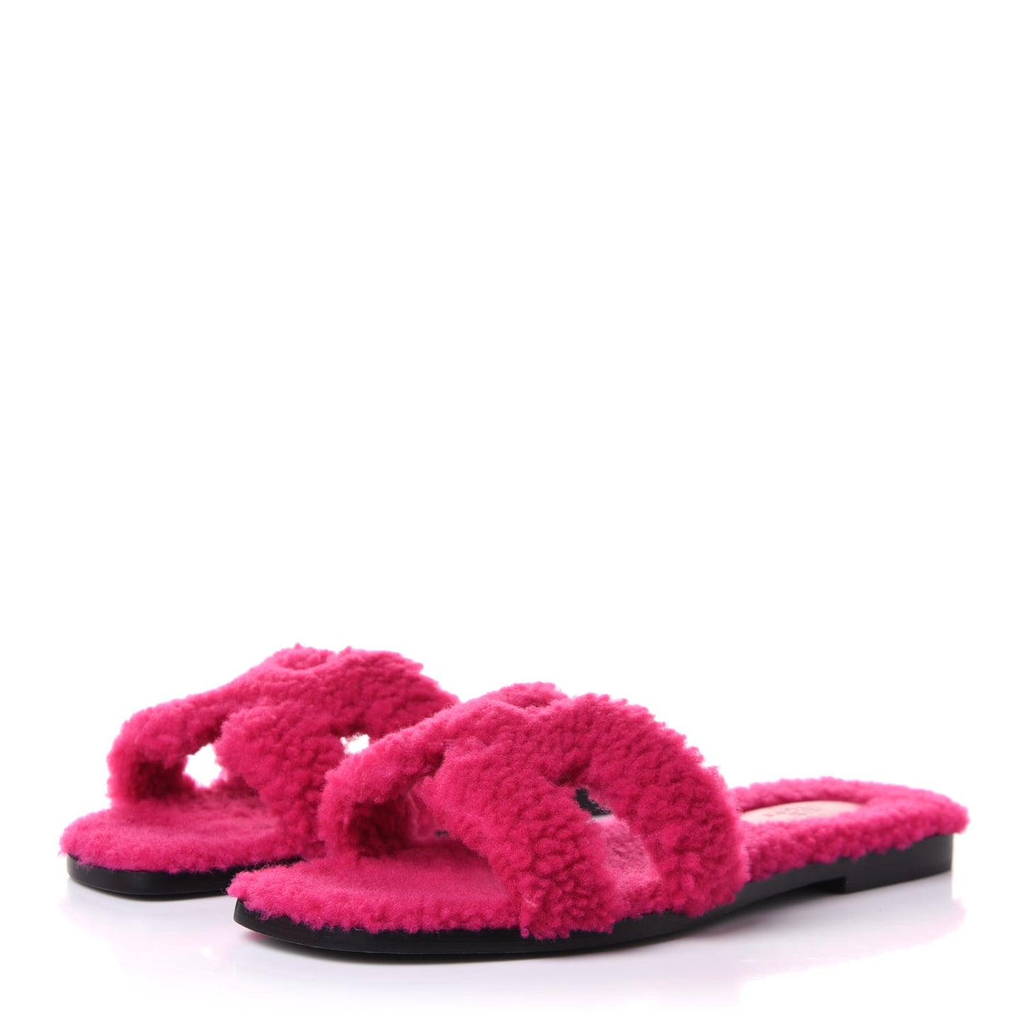Woolskin Oran Sandals 38.5 Rose Fuchsia