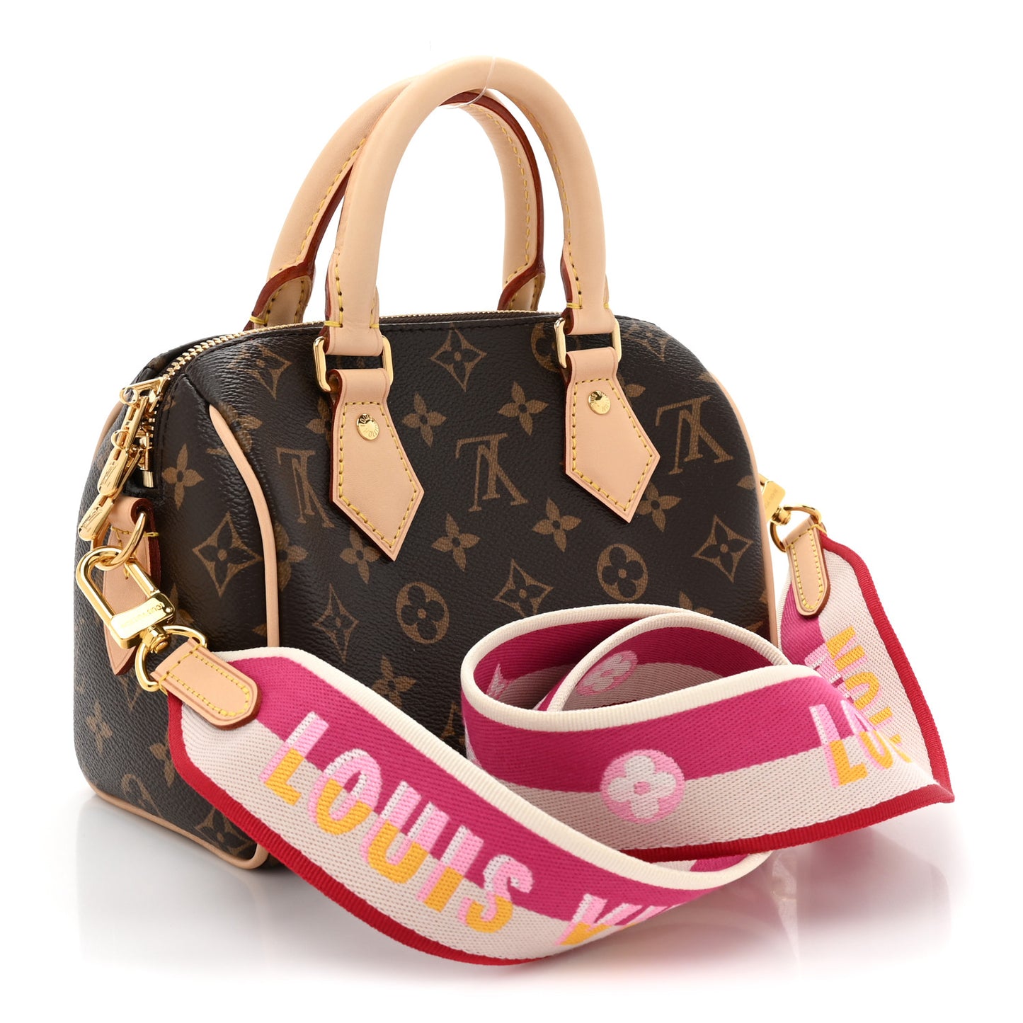 Monogram Speedy Bandouliere 20 Fuchsia