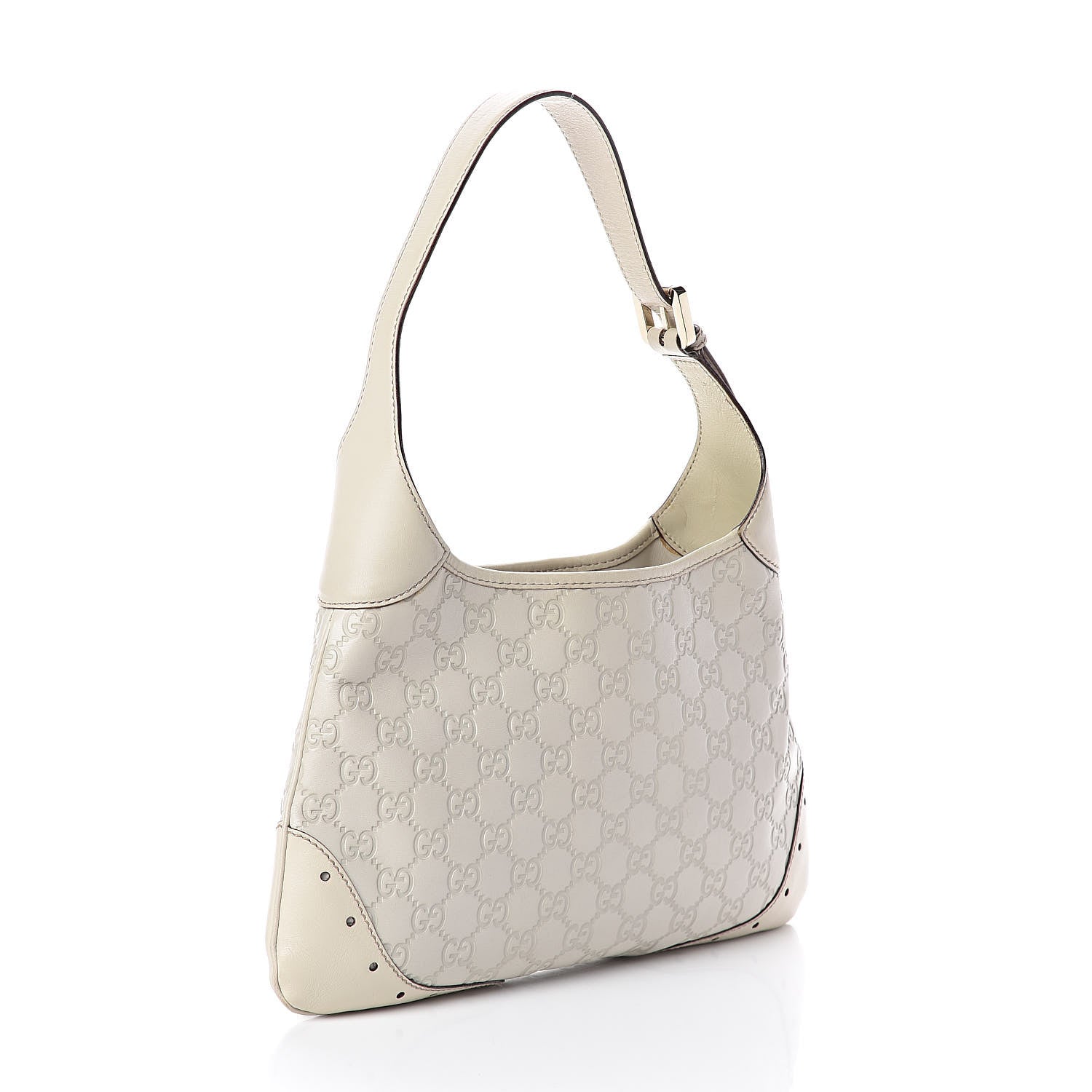 Gucci Guccissima Punch Hobo Off White 3 of 12