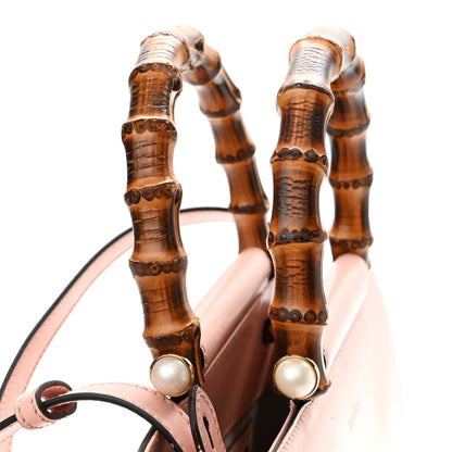 Gucci Nappa Bamboo Small Nymphaea Top Handle Bag Perfect Pink 10 of 12