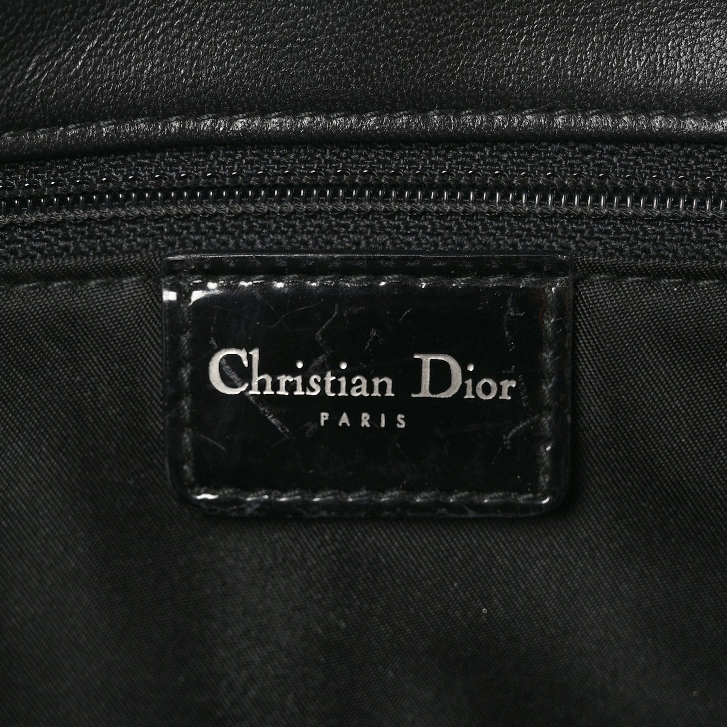 Christian Dior Lambskin Cannage Flap Shoulder Bag Black 7 of 12