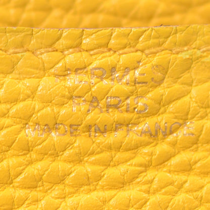 Hermes Togo Dogon Compact Wallet Soleil 7 of 10