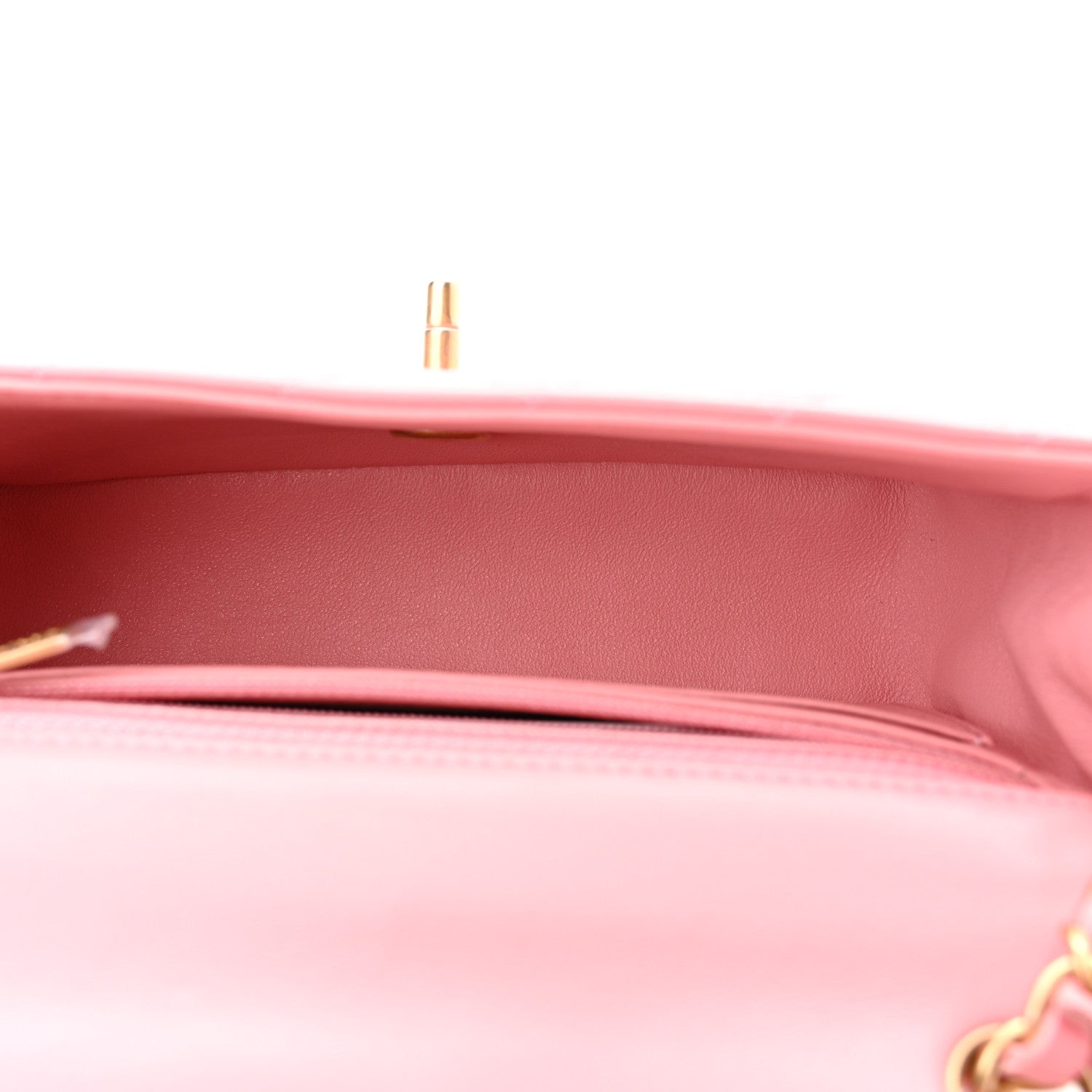 Chanel Lambskin Quilted Mini Rectangular Flap Pink 5 of 10