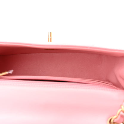 Chanel Lambskin Quilted Mini Rectangular Flap Pink 5 of 10