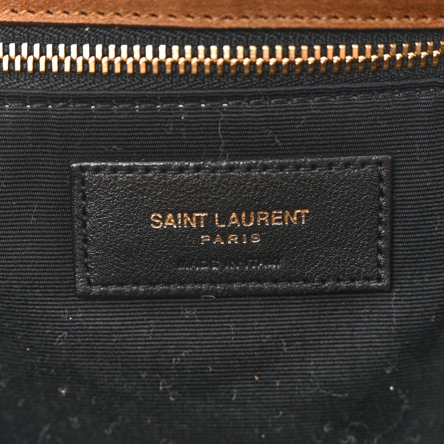 Saint Laurent Suede Large Calypso Caramel Cognac 6 of 10