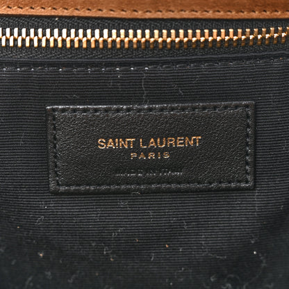 Saint Laurent Suede Large Calypso Caramel Cognac 6 of 10
