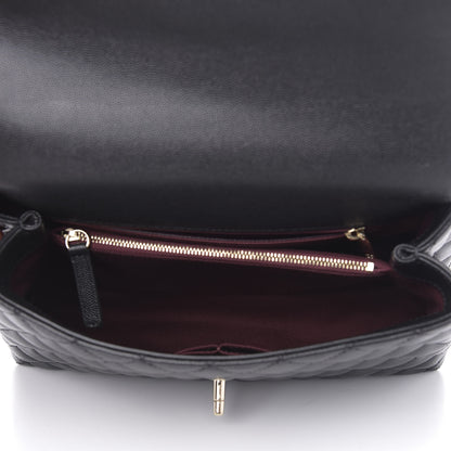 Chanel Caviar Quilted Small Coco Handle Flap Black 5 of 10