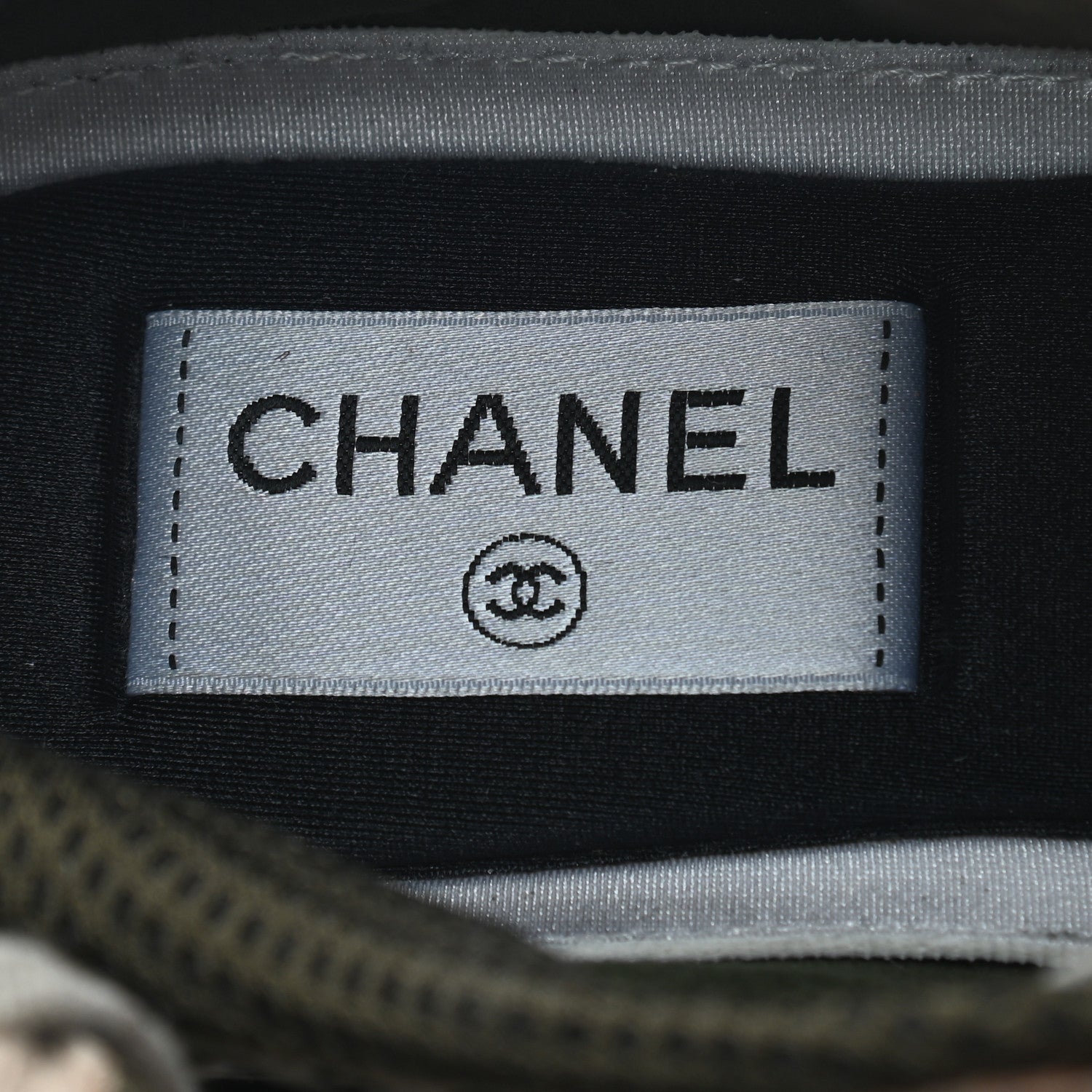 Chanel Suede Calfskin Embroidered CC Sneakers 36 Beige Black 7 of 8