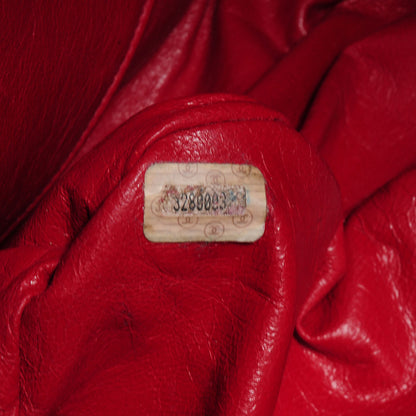 Chanel Lambskin CC Jumbo Shoulder Bag Red 7 of 8