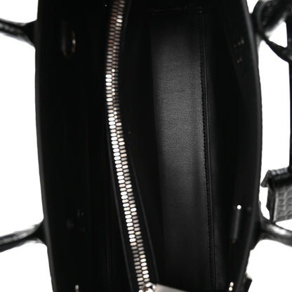 Saint Laurent Calfskin Crocodile Embossed Baby Sac De Jour Black 5 of 11