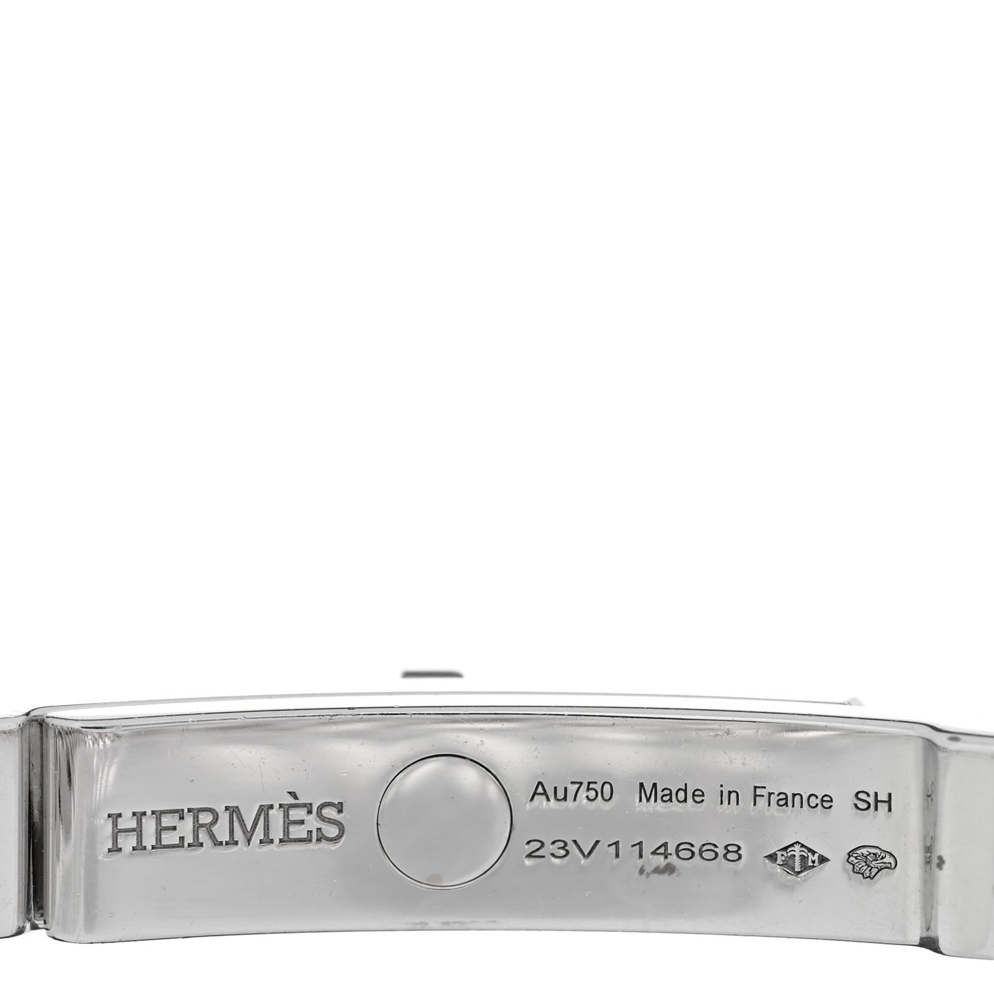 18K White Gold Diamond TPM Kelly Gourmette Bracelet SH