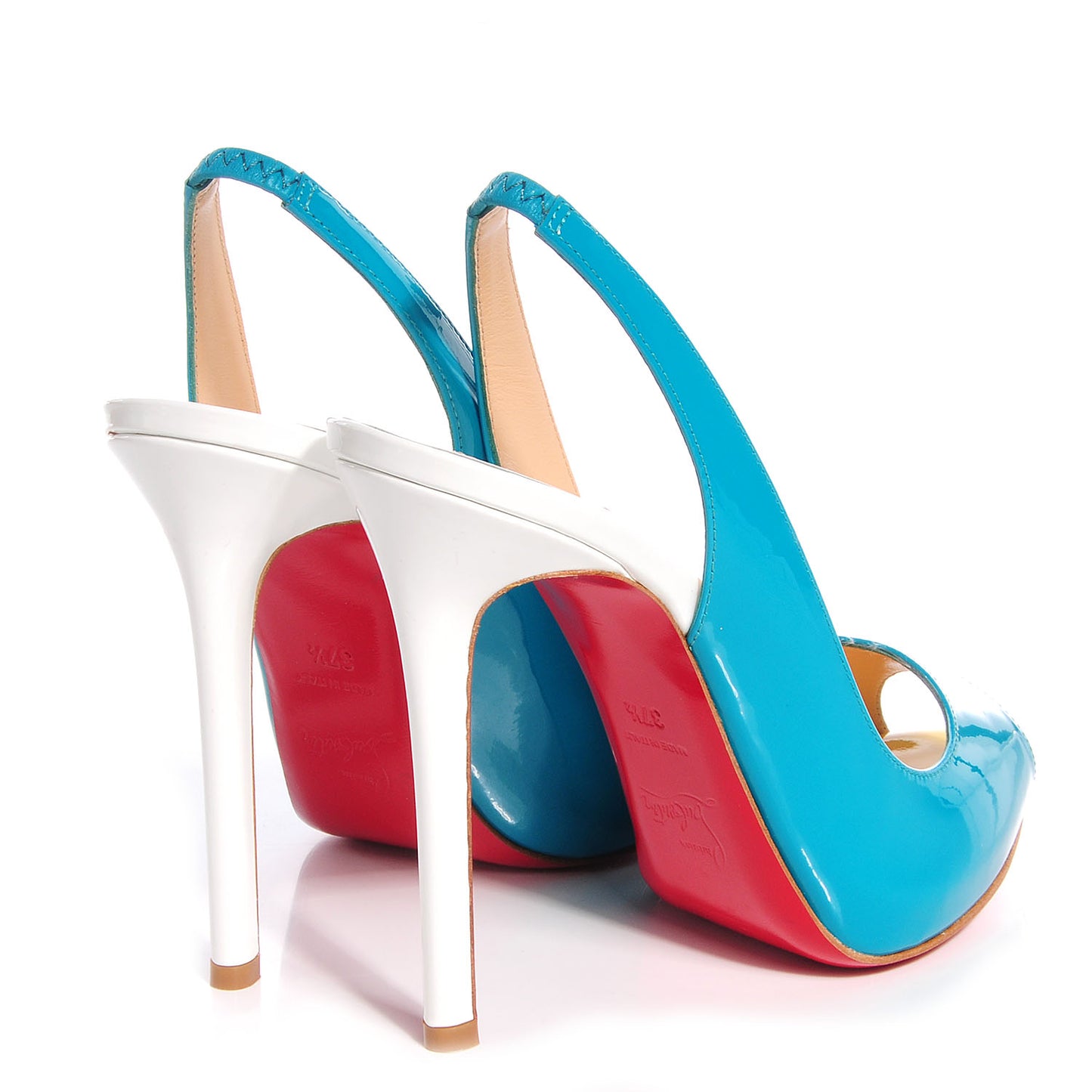 Patent Flo Sling 120 Pumps 37.5 Caraibes Canari